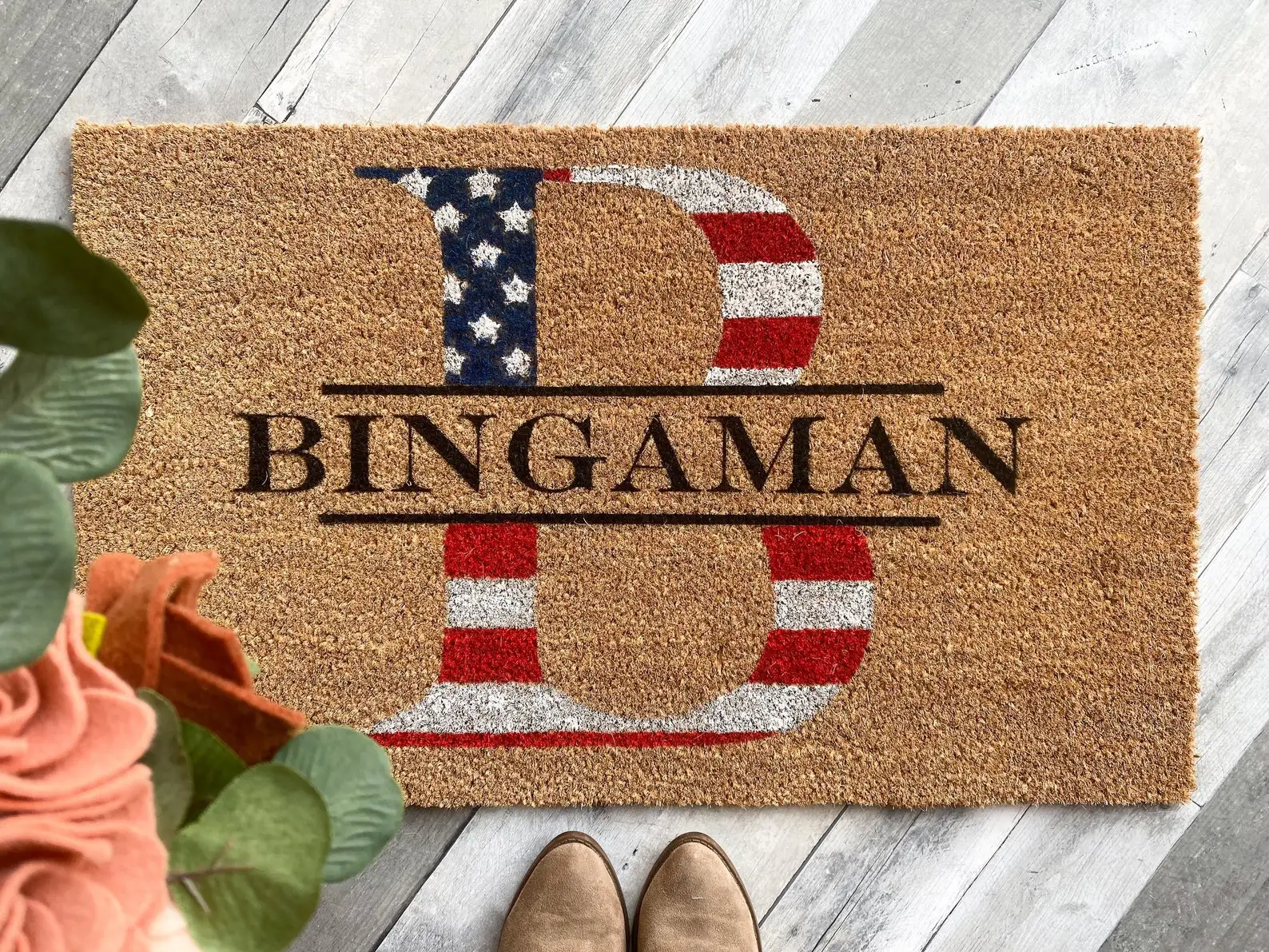 Personalized American Flag Graphic Last Name Doormat Home Company Business Design Your Name Welcome Mat Entrance Porch Decor
Personalized American Flag Graphic Last Name Doormat Home Company Business Design Your Name Welcome Mat Entrance Porch Decor