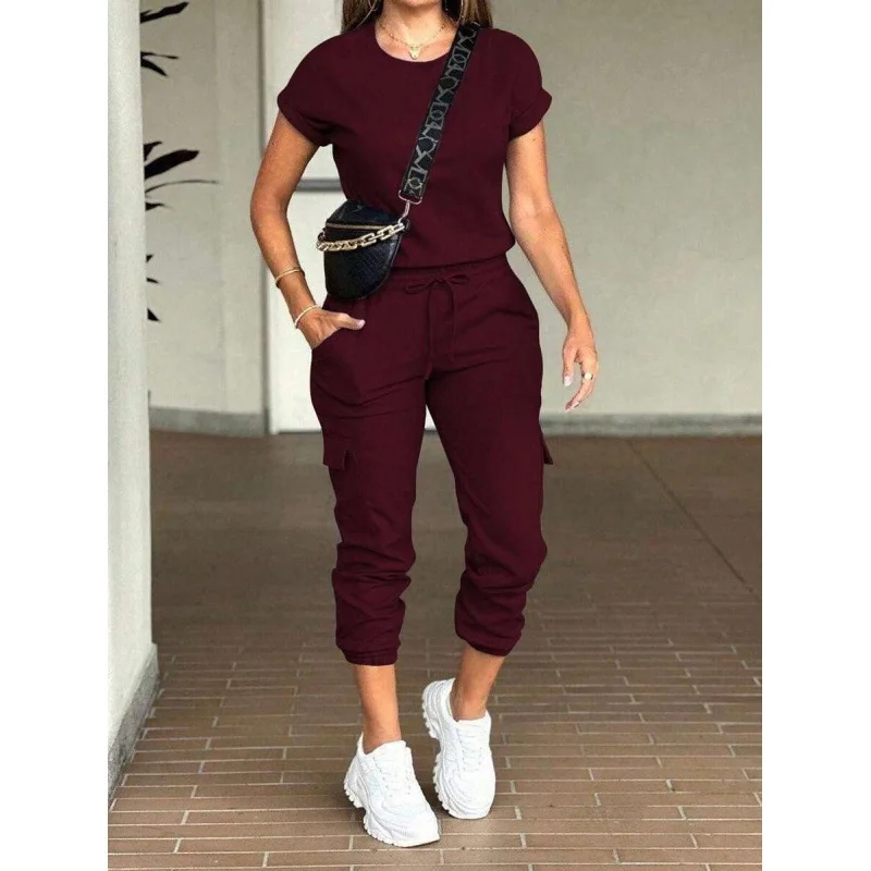 Women's Cargo Jogger Set Workwear Running Pants Outfit Fashionable Summer Set No Brand Registered Trademark Spring Listing
Women's Cargo Jogger Set Workwear Running Pants Outfit Fashionable Summer Set No Brand Registered Trademark Spring Listing