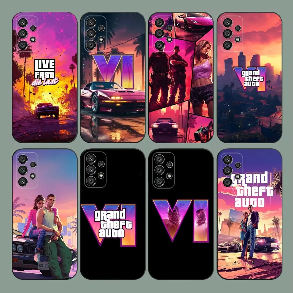 G-Gta 6 game Phone Case For Samsung Galaxy A20,A21s,A22,A31,A32,A52,A53,A72,73,A80,A91 Soft Black Cover
G-Gta 6 game Phone Case For Samsung Galaxy A20,A21s,A22,A31,A32,A52,A53,A72,73,A80,A91 Soft Black Cover