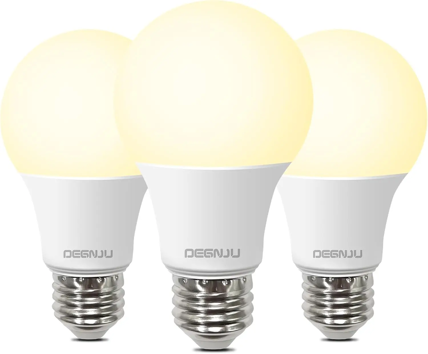 A19 LED Bulbs, 60W Equivalent, Soft White 2700K, 800 Lumens, E26 Base, Non-Dimmable, Warm White for Bedroom Living Room, 3 Pack
A19 LED Bulbs, 60W Equivalent, Soft White 2700K, 800 Lumens, E26 Base, Non-Dimmable, Warm White for Bedroom Living Room, 3 Pack