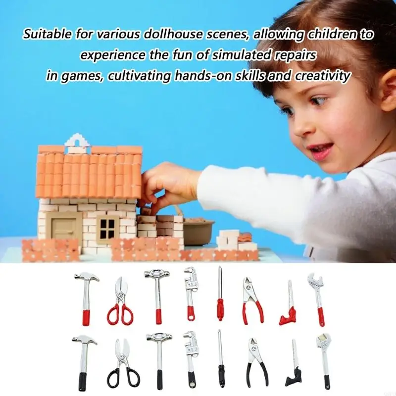 8PCS Realistic Doll House Tool Kits with Hammer Wrench Kids Pretend Play Tool Set
8PCS Realistic Doll House Tool Kits with Hammer Wrench Kids Pretend Play Tool Set