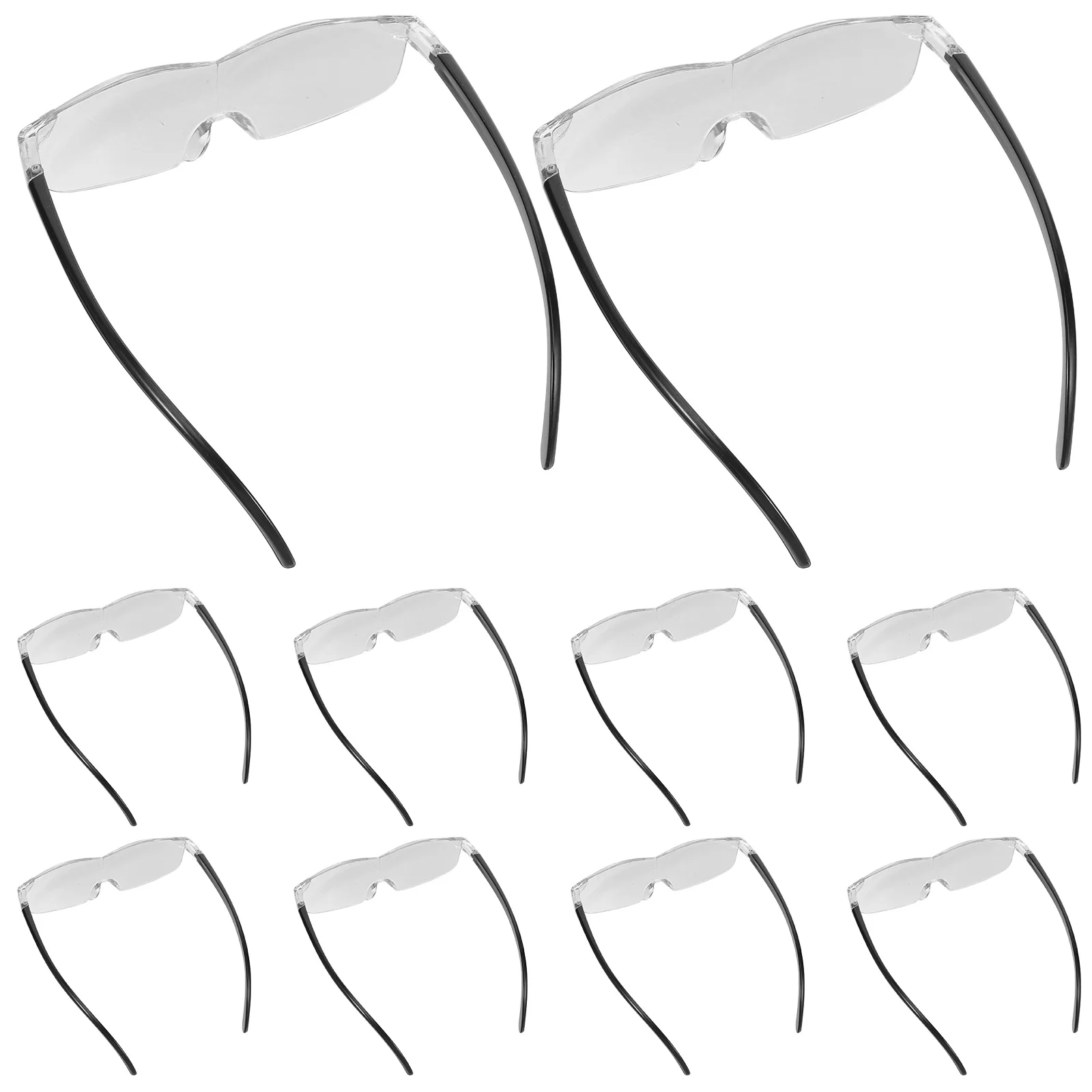 10pcs Seniors Magnifying Glasses Headwear Lightweight Frame Wearable Magnifier For Reading Sewing Crafts Close Work Eyeglasses
10pcs Seniors Magnifying Glasses Headwear Lightweight Frame Wearable Magnifier For Reading Sewing Crafts Close Work Eyeglasses