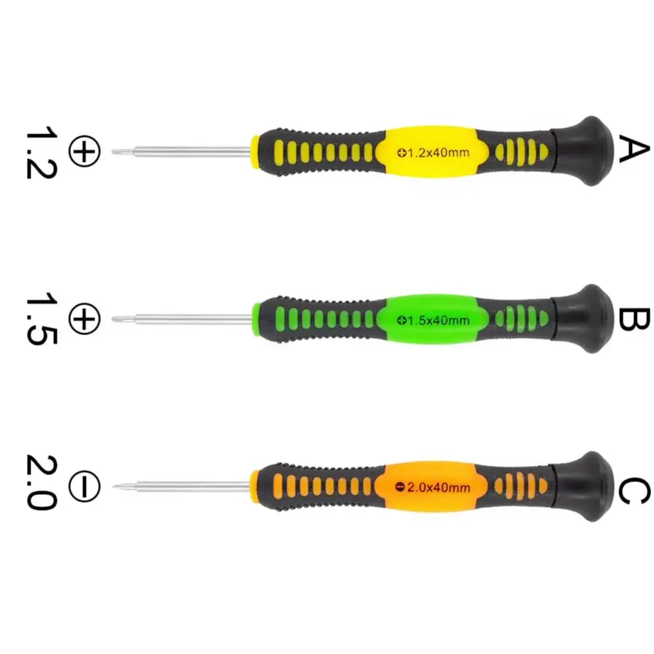 Colorful Phillips 1.2 1.5 x 40mm Colorful Screwdriver 2.0 Straight / Flathead / Slotted Screwdrivers Magnetic 200pcs/lot
Colorful Phillips 1.2 1.5 x 40mm Colorful Screwdriver 2.0 Straight / Flathead / Slotted Screwdrivers Magnetic 200pcs/lot
