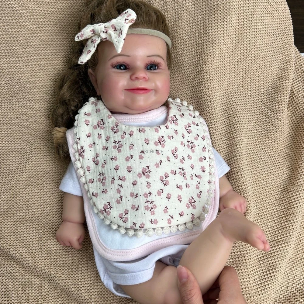 Pretty Lifelike Silicone Reborn Doll Handmade 20Inch Baby Girl Exquisite Texture Details with Hair For Role-Playing Kids Toy
Pretty Lifelike Silicone Reborn Doll Handmade 20Inch Baby Girl Exquisite Texture Details with Hair For Role-Playing Kids Toy