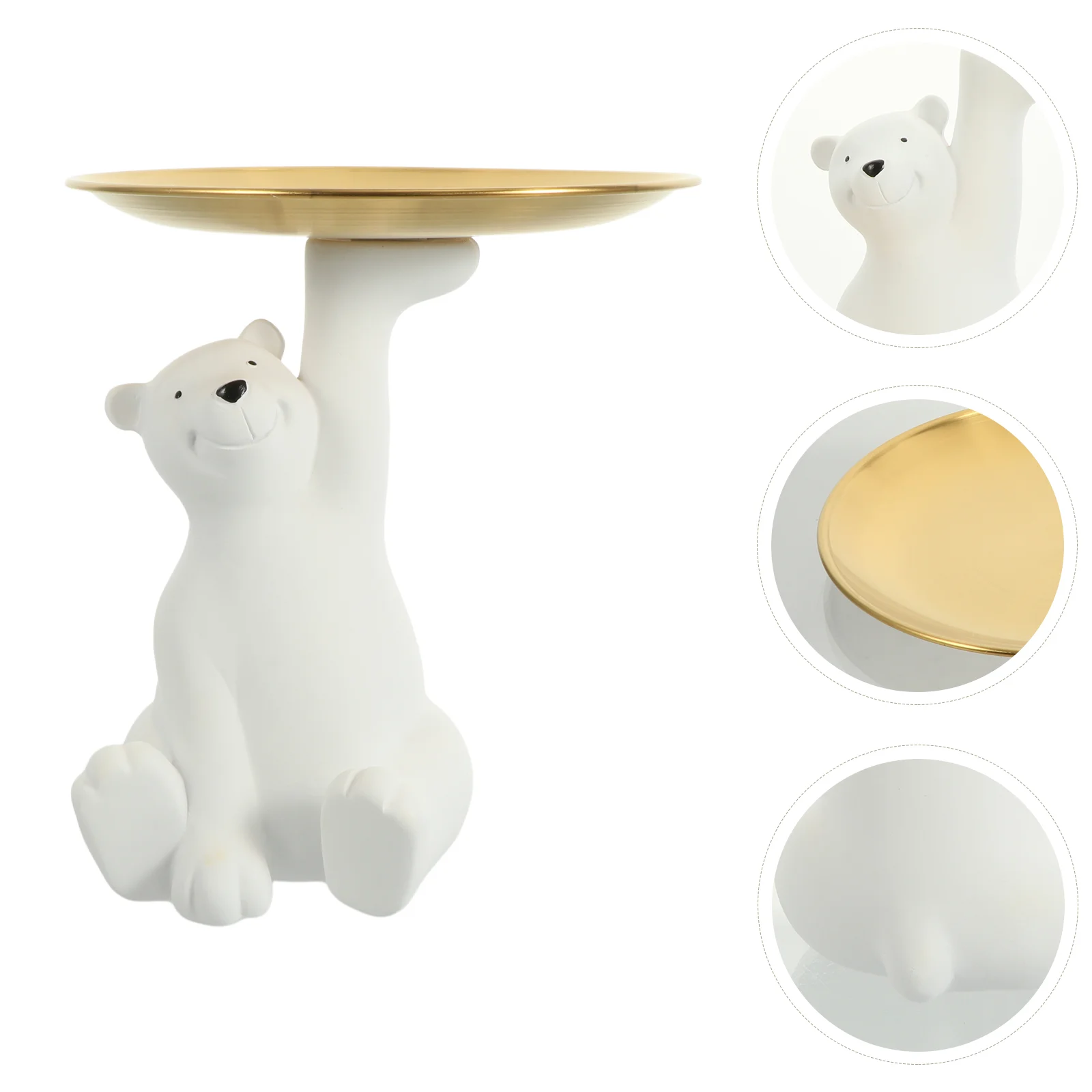 Bear Tray Decoration Desktop Polar Craft Adornment Jewelry Storage Holder Ornament Stainless Steel
Bear Tray Decoration Desktop Polar Craft Adornment Jewelry Storage Holder Ornament Stainless Steel