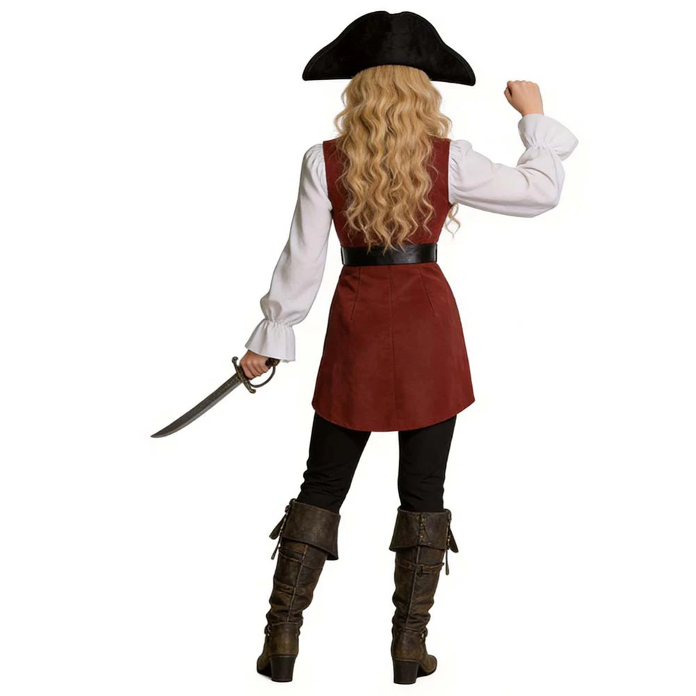 Movie Caribbean Pirates Cosplay Elizabeth Swann Top Pants Cloth Party Disguise Roleplay Outfits Suit Halloween Costume Carnival
Movie Caribbean Pirates Cosplay Elizabeth Swann Top Pants Cloth Party Disguise Roleplay Outfits Suit Halloween Costume Carnival