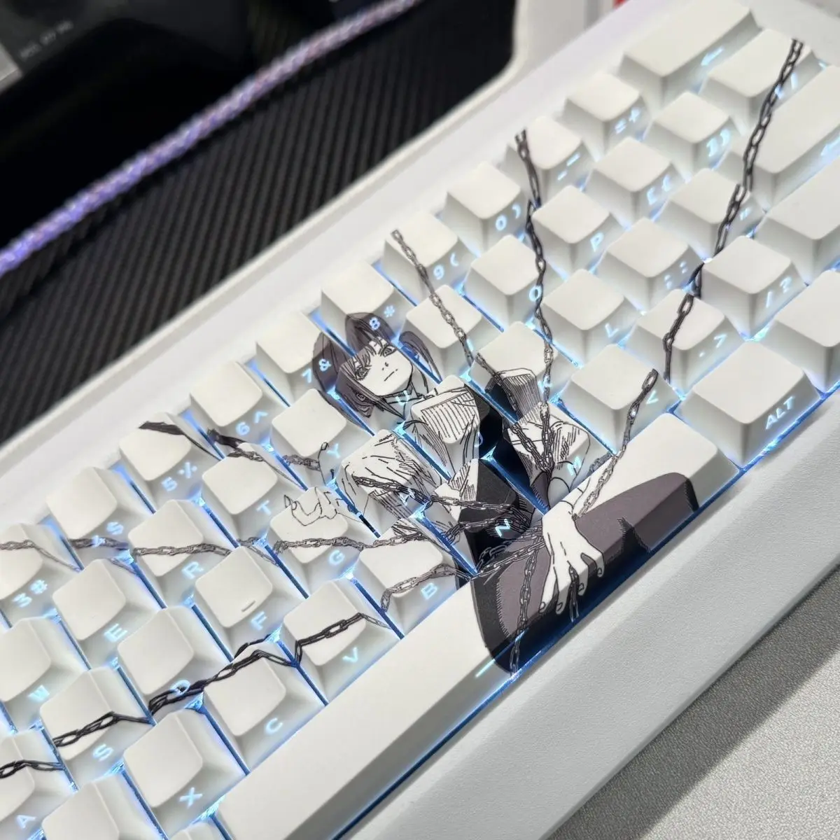 Набор клавиш Makima Keycaps Аниме Полупрозрачные клавиши PBT Keycap Chreey Keycaps Dye-sub Механические колпачки для клавиатуры для 64/68/71/108
Набор клавиш Makima Keycaps Аниме Полупрозрачные клавиши PBT Keycap Chreey Keycaps Dye-sub Механические колпачки для клавиатуры для 64/68/71/108