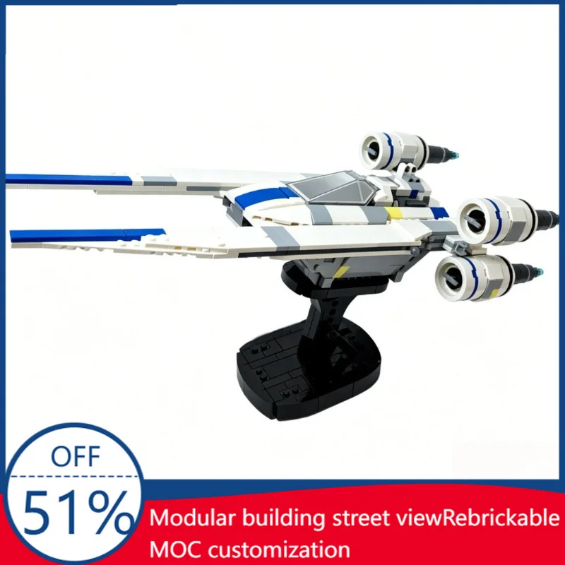 563PCS Customize MOC U Wing Sci-Fi Space Ship Model Building Blocks Assembly Educational Toy Birthday Christmas Gifts For Kids
563PCS Customize MOC U Wing Sci-Fi Space Ship Model Building Blocks Assembly Educational Toy Birthday Christmas Gifts For Kids