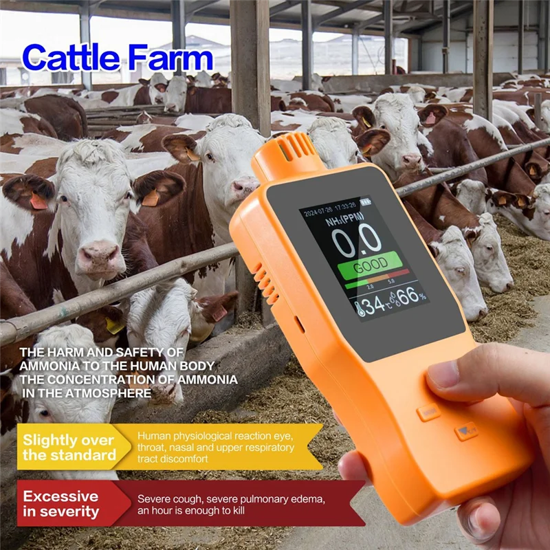 ABWP-Ammonia Gas Detectors NH3 Gas Analyzers Meter Alarm Device Digital Gas Leak Detectors 0-100PPM 
ABWP-Ammonia Gas Detectors NH3 Gas Analyzers Meter Alarm Device Digital Gas Leak Detectors 0-100PPM
