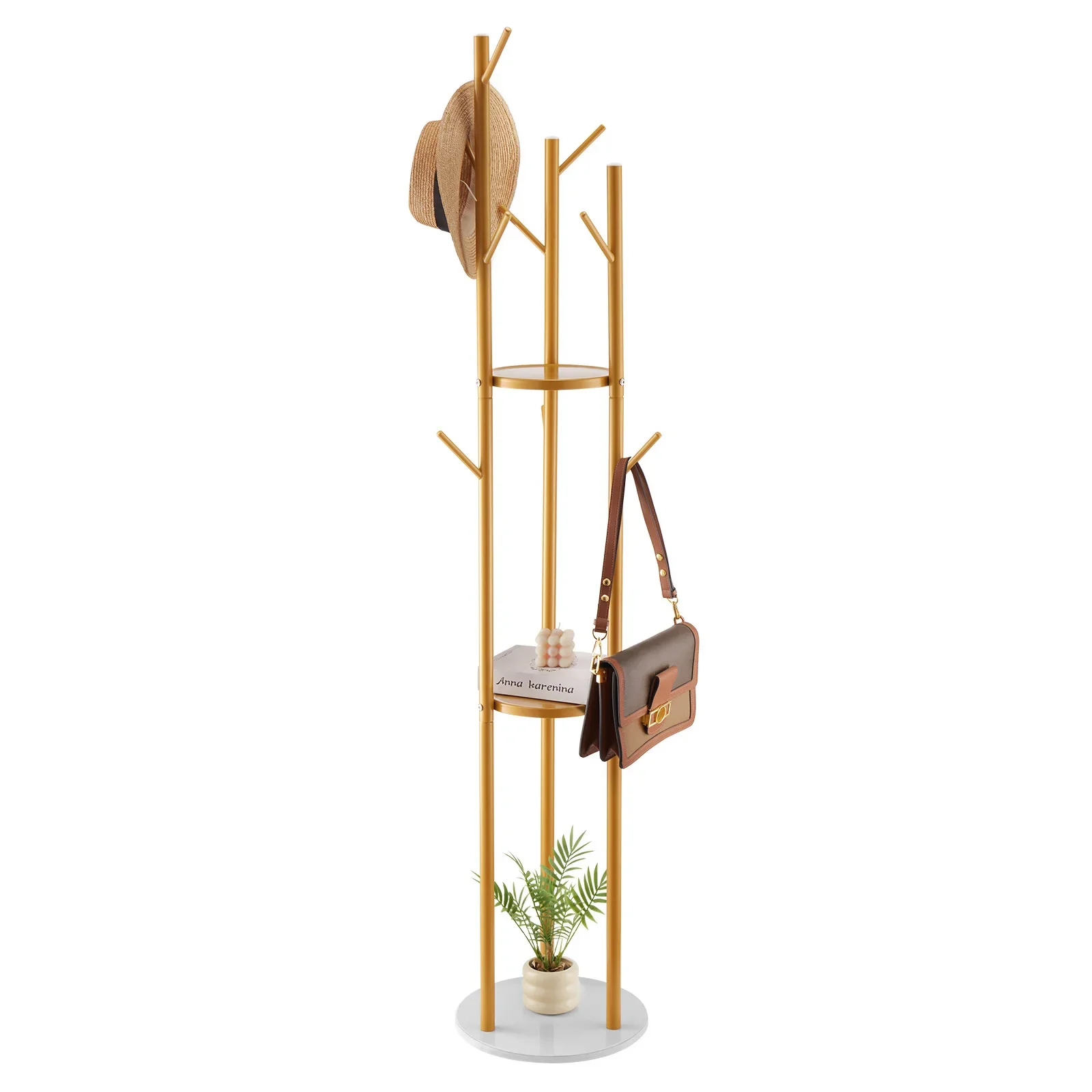 Coat Rack Freestanding Coat Rack Stand with Quartz Stone Base & 9 Hooks
Coat Rack Freestanding Coat Rack Stand with Quartz Stone Base & 9 Hooks