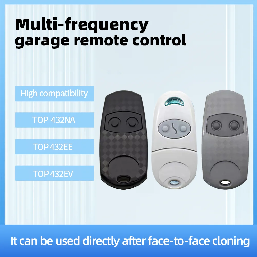 Copy TOP432NA TOP432EV TOP432EE Garage Door Remote Control Clone TOP 432EE 432EV 432NA 433.92MHz Fixed Code Controller
Copy TOP432NA TOP432EV TOP432EE Garage Door Remote Control Clone TOP 432EE 432EV 432NA 433.92MHz Fixed Code Controller