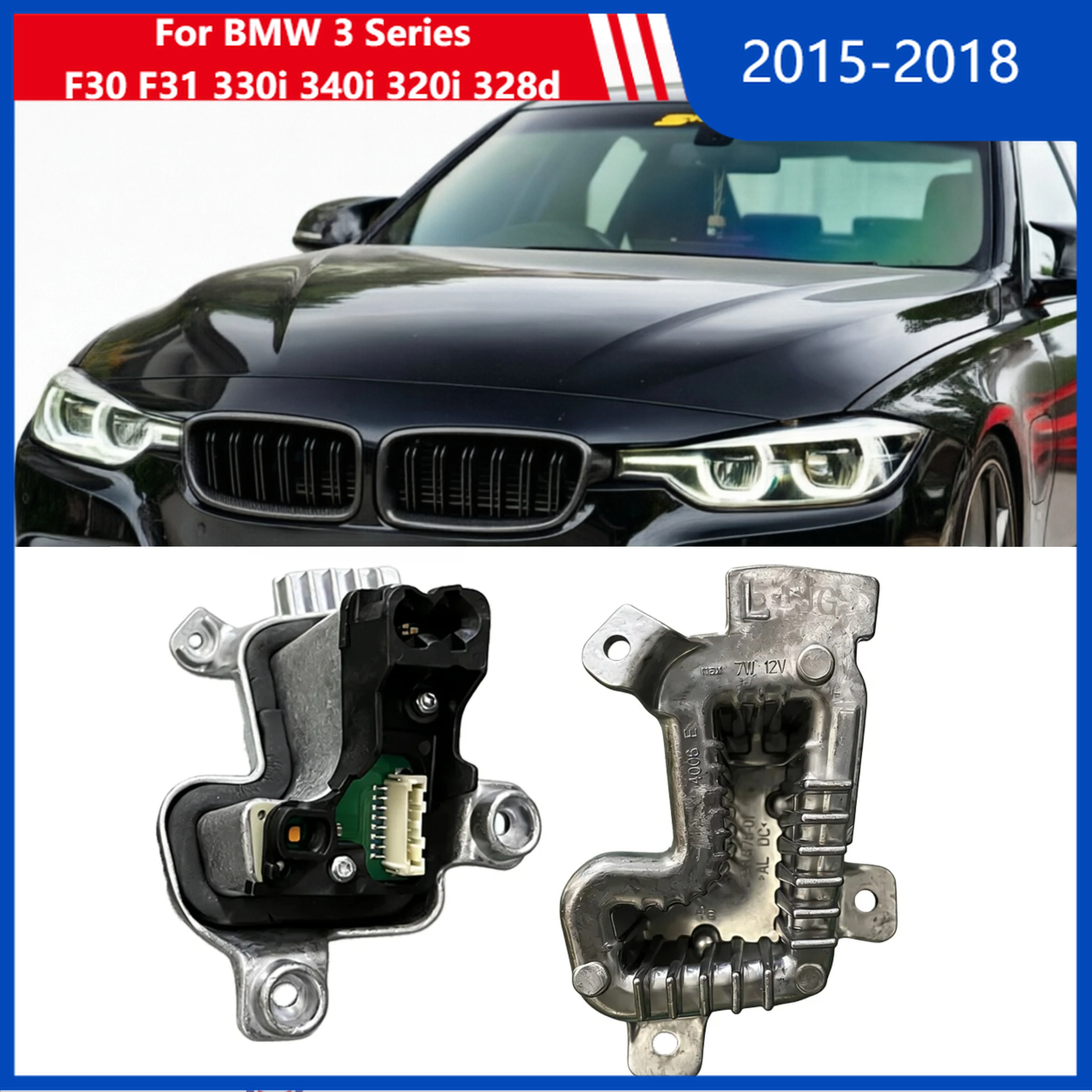 OE 63117419617 63117419618 LED headlight turn signal module For 2015-2018 BMW 3 Series F30 F31 330i 340i 320i 328d Car headlight
OE 63117419617 63117419618 LED headlight turn signal module For 2015-2018 BMW 3 Series F30 F31 330i 340i 320i 328d Car headlight