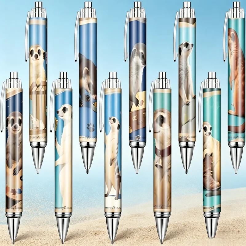 10PCS Retractable Fine Point Meerkat Ballpoint Pens, for Office Writing & Gifting, Random Styles
10PCS Retractable Fine Point Meerkat Ballpoint Pens, for Office Writing & Gifting, Random Styles