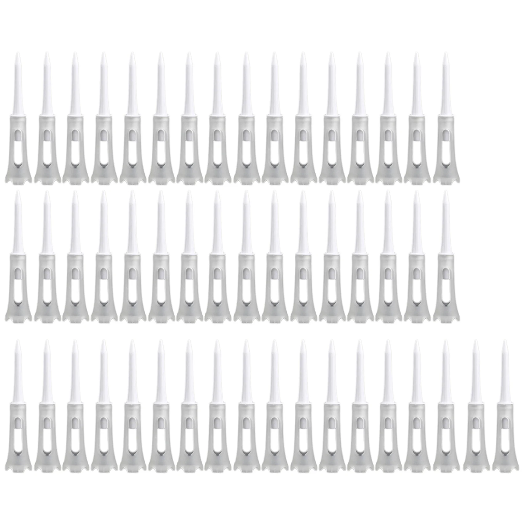 250Pcs Golf Tee Double Layer Plastic Ball Tee Soft Low Resistance Golf Seat Golf Training Tool White
250Pcs Golf Tee Double Layer Plastic Ball Tee Soft Low Resistance Golf Seat Golf Training Tool White
