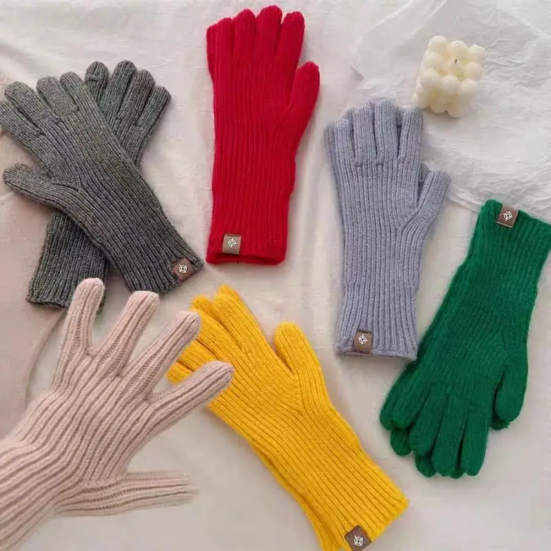 Korean Style Long Solid Color Knitted Label Girls' Gloves Fingerless Touch Screen Autumn Winter Warm Soft Cycling Driving Gloves
Korean Style Long Solid Color Knitted Label Girls' Gloves Fingerless Touch Screen Autumn Winter Warm Soft Cycling Driving Gloves
