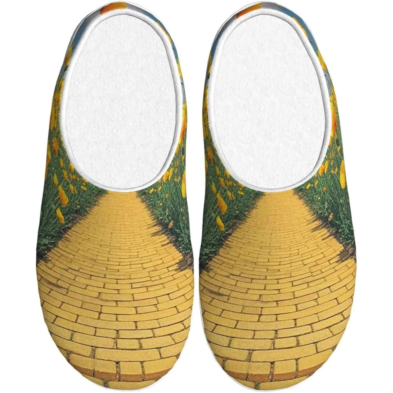 Slippers for Women Men Cotton Slippers Poppies Field Yellow Brick Road Plush Shoes Non-slip TPR Slippers
Slippers for Women Men Cotton Slippers Poppies Field Yellow Brick Road Plush Shoes Non-slip TPR Slippers