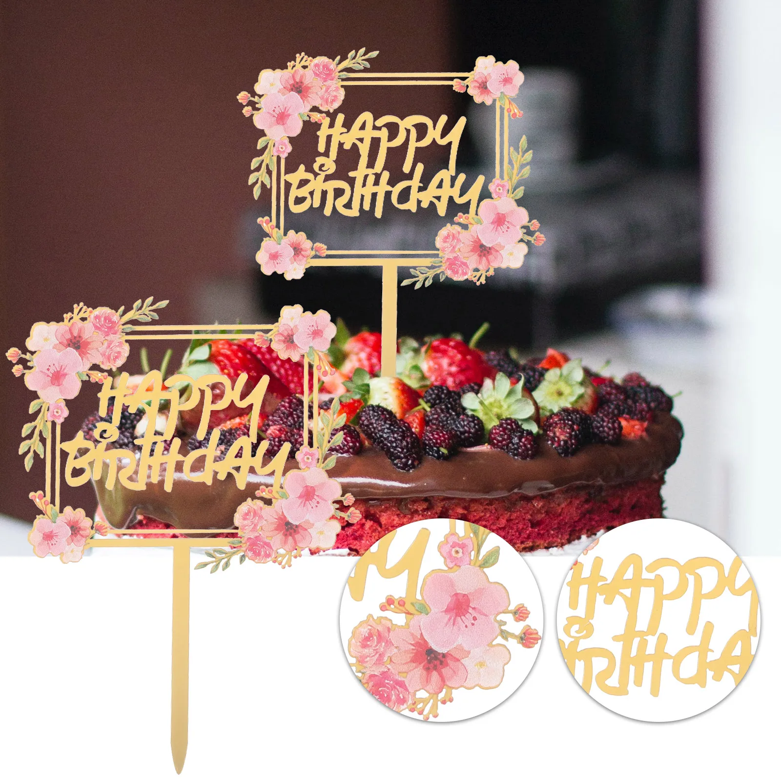 Acrylic Insert Decor Happy Birthday English Words Cake Topper Party Cupcake Decorations Birthday Toppers For Dessert Cake 
Acrylic Insert Decor Happy Birthday English Words Cake Topper Party Cupcake Decorations Birthday Toppers For Dessert Cake