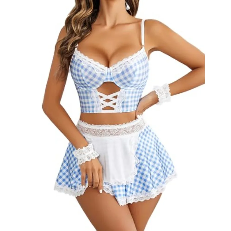 Avidlove Sexy Lingerie for Women Cosplay Lingerie Set Contrast Lace Costume Set 5pack
Avidlove Sexy Lingerie for Women Cosplay Lingerie Set Contrast Lace Costume Set 5pack