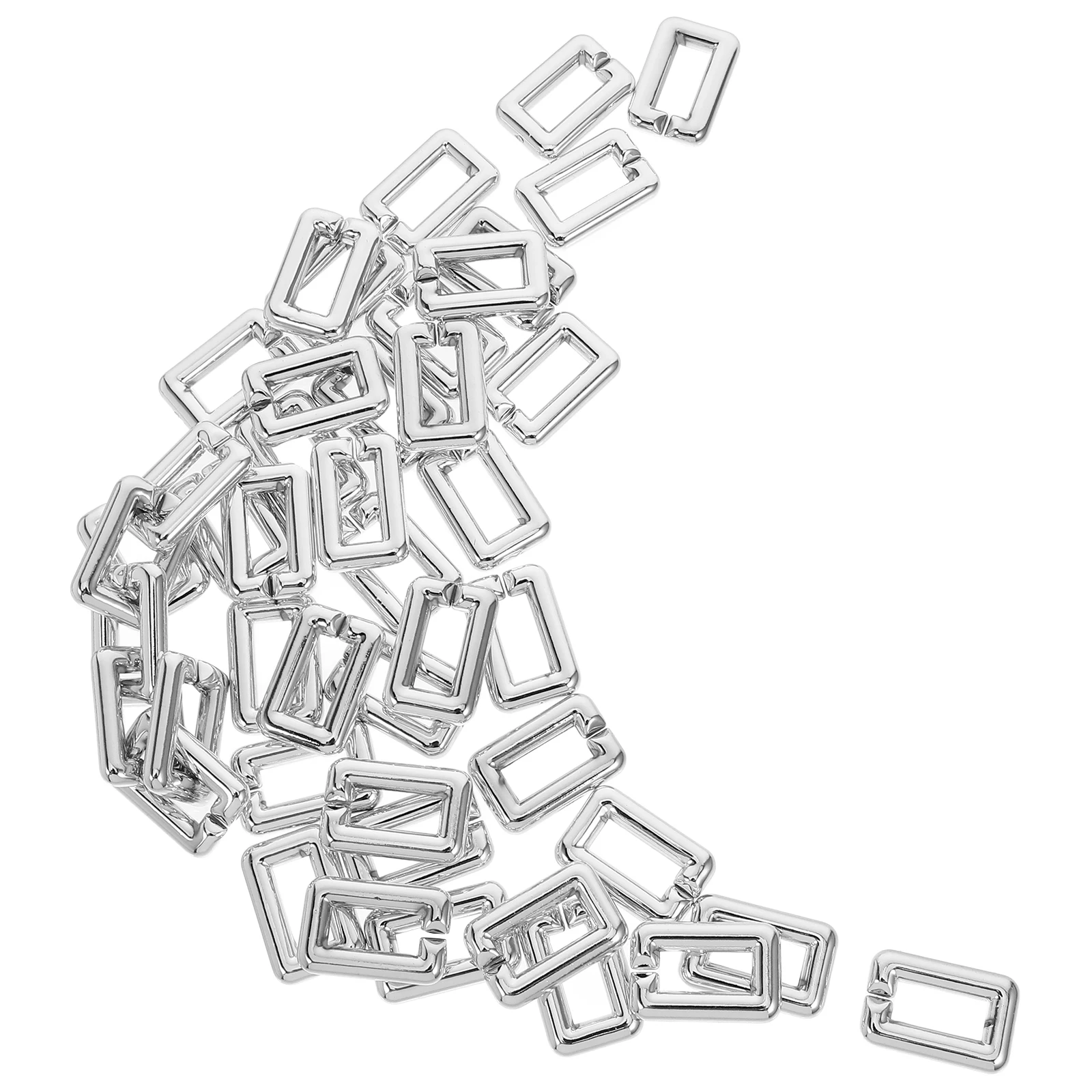50pcs Decorative Connectors Quick Link Repair Links For Bags Clothing Multifunctional Chain Buckles Durable Abs Material Chain
50pcs Decorative Connectors Quick Link Repair Links For Bags Clothing Multifunctional Chain Buckles Durable Abs Material Chain