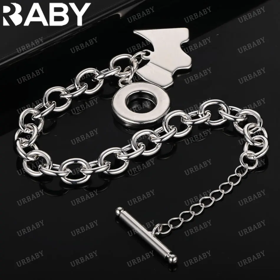 URBABY 925 Sterling Silver Puppy Pendant Chain Bracelet For Women Fashion Jewelry Party Trend Charm Accessories
URBABY 925 Sterling Silver Puppy Pendant Chain Bracelet For Women Fashion Jewelry Party Trend Charm Accessories