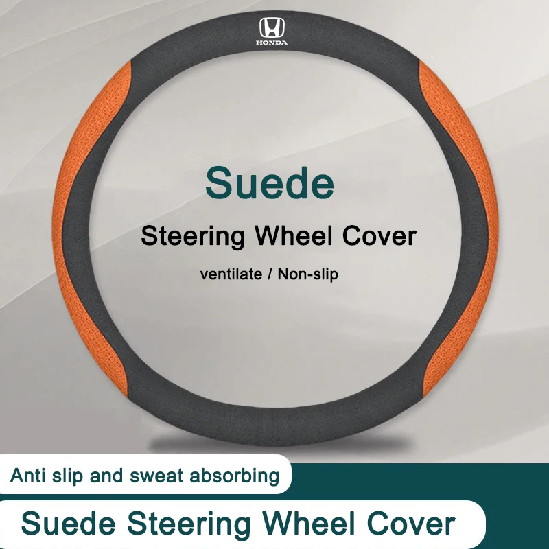 Suede Car Steering Wheel Cover For Honda civic accord fit jazz pilot CRV odyssey passport city shuttle HRV Anti-slip Accessories
Suede Car Steering Wheel Cover For Honda civic accord fit jazz pilot CRV odyssey passport city shuttle HRV Anti-slip Accessories