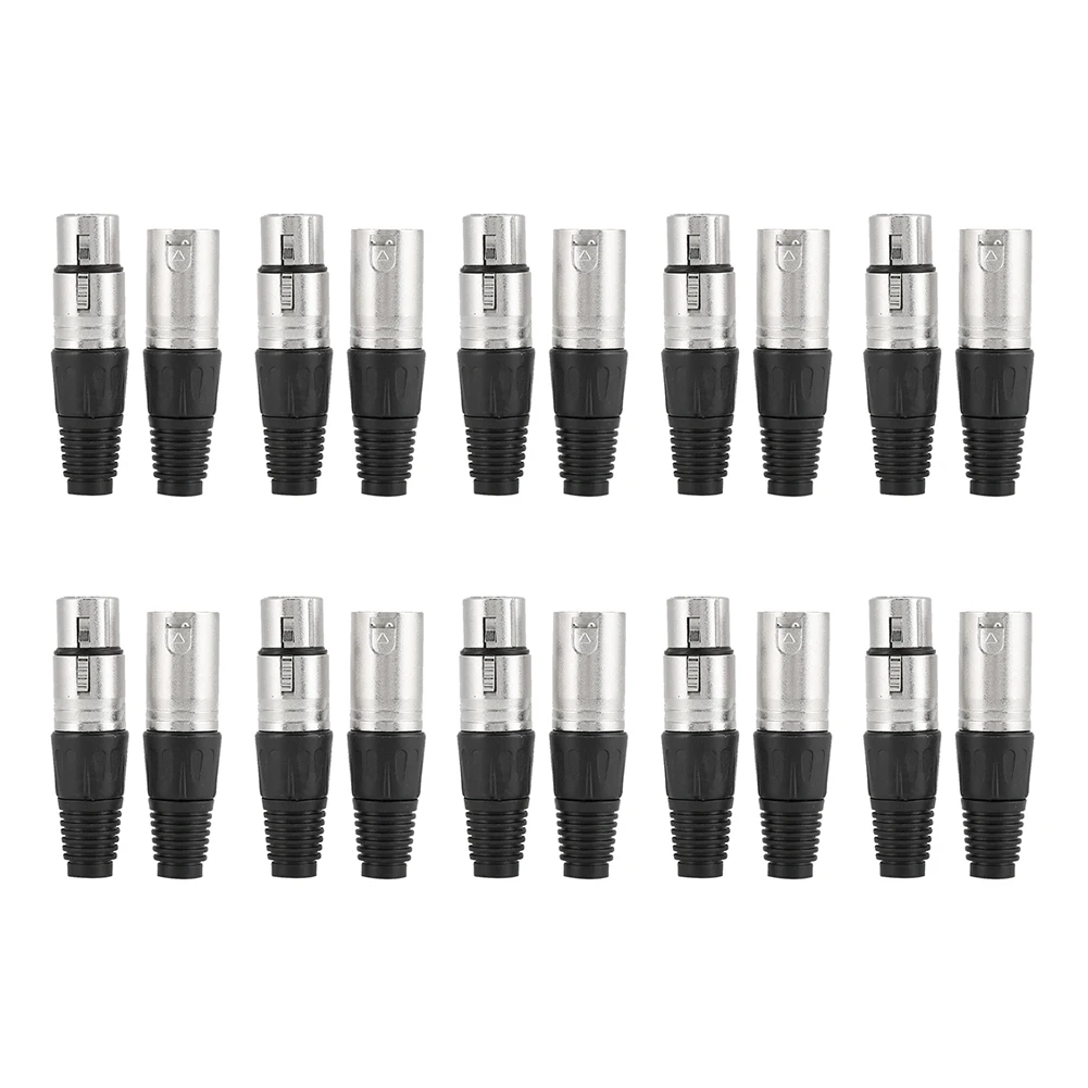 3Pin XLR Male Plug Female Socket Combo Stable Audio Connector Used For Microphone Audio Device Power Signal Wiring Installation
3Pin XLR Male Plug Female Socket Combo Stable Audio Connector Used For Microphone Audio Device Power Signal Wiring Installation