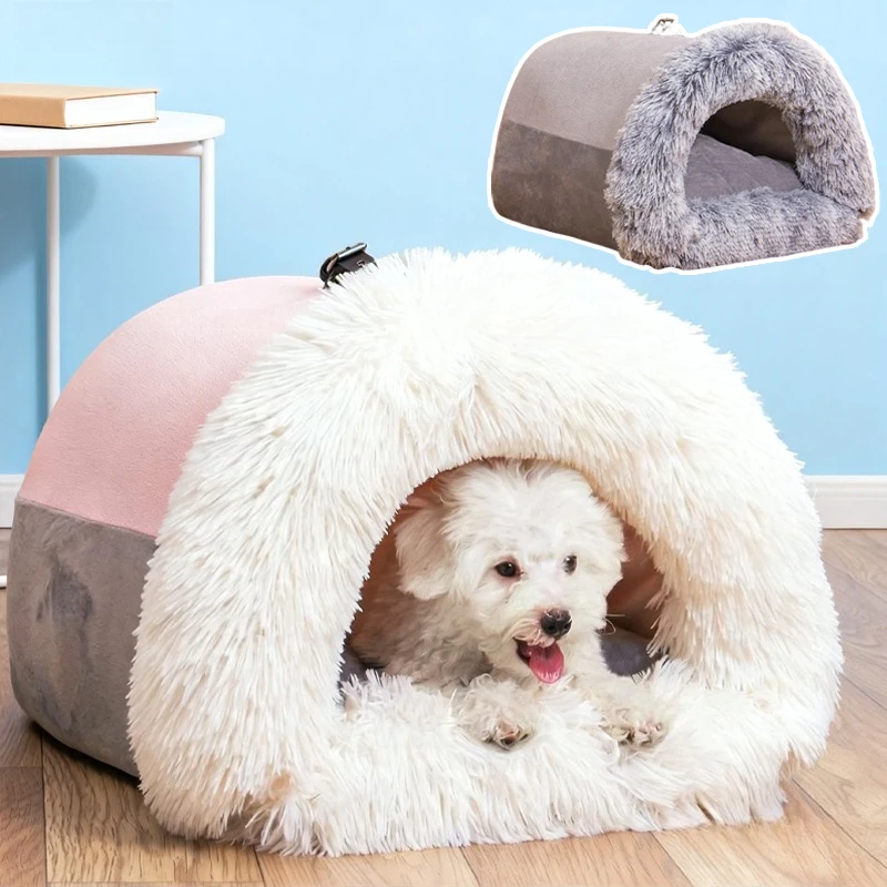 Portable Foldable Pet Bed Winter Warm Plush Cat Dog House Kennel with Cushion for Small Medium Pets Indoor Outdoor Travel
Portable Foldable Pet Bed Winter Warm Plush Cat Dog House Kennel with Cushion for Small Medium Pets Indoor Outdoor Travel