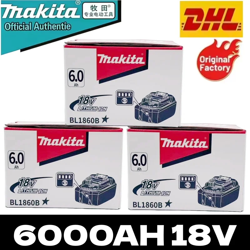 Original Makita 18V Rechargeable Battery 6.0Ah BL1860 BL1860B BL1840 BL1840B BL1850 BL1850B For Makita Power Tools
Original Makita 18V Rechargeable Battery 6.0Ah BL1860 BL1860B BL1840 BL1840B BL1850 BL1850B For Makita Power Tools