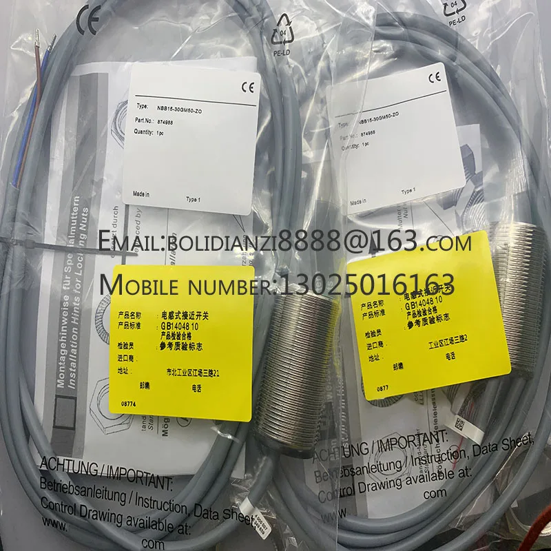 Brand new and original NBB10-30GM50/60-E0 NBB10-30GM50-E2 Proximity sensor One year warranty
Brand new and original NBB10-30GM50/60-E0 NBB10-30GM50-E2 Proximity sensor One year warranty