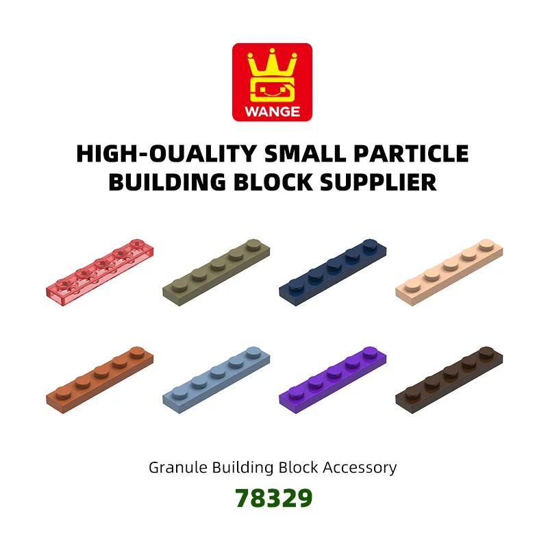 WANGE 78329 100g/124PCS Plate 1X5 Holes Block Moc Color Compatible with 78329 Brick DIY Children's Toy Assembly motorcyce
WANGE 78329 100g/124PCS Plate 1X5 Holes Block Moc Color Compatible with 78329 Brick DIY Children's Toy Assembly motorcyce