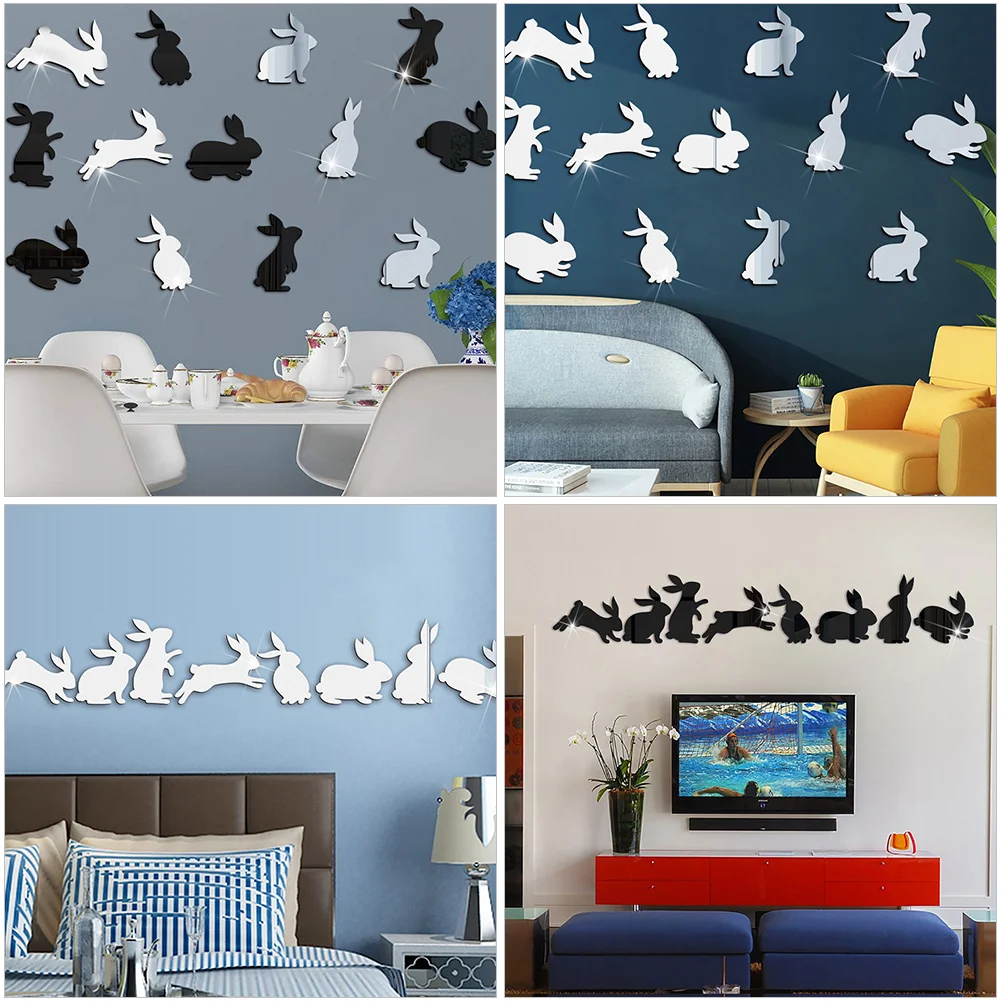 2 Sets Bunny Wall Stickers Mirror Rabbit Decor Bedroom Easter Wall Clings Living Room DIY Easter Party Children Room Cartoon
2 Sets Bunny Wall Stickers Mirror Rabbit Decor Bedroom Easter Wall Clings Living Room DIY Easter Party Children Room Cartoon