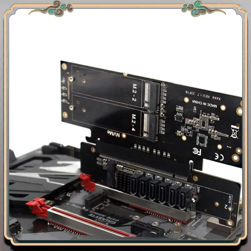 Прочный 2X PCIE 4,0-канальный разветвитель, расширительная карта 8 + 4 + 4Hyper Ultra Quad VROC M.2 Nvme Port Expansion Riser Card
Прочный 2X PCIE 4,0-канальный разветвитель, расширительная карта 8 + 4 + 4Hyper Ultra Quad VROC M.2 Nvme Port Expansion Riser Card