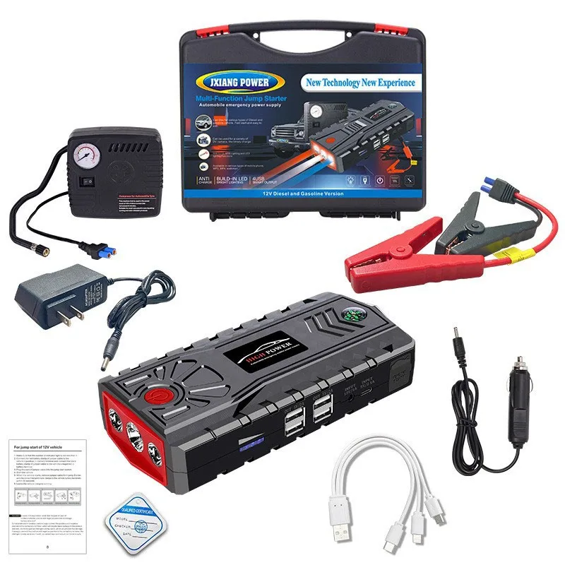 Jump Starter Power Bank Portable Car Battery Starter For 12V Car Emergency Booster Starter Starting Device
Jump Starter Power Bank Portable Car Battery Starter For 12V Car Emergency Booster Starter Starting Device