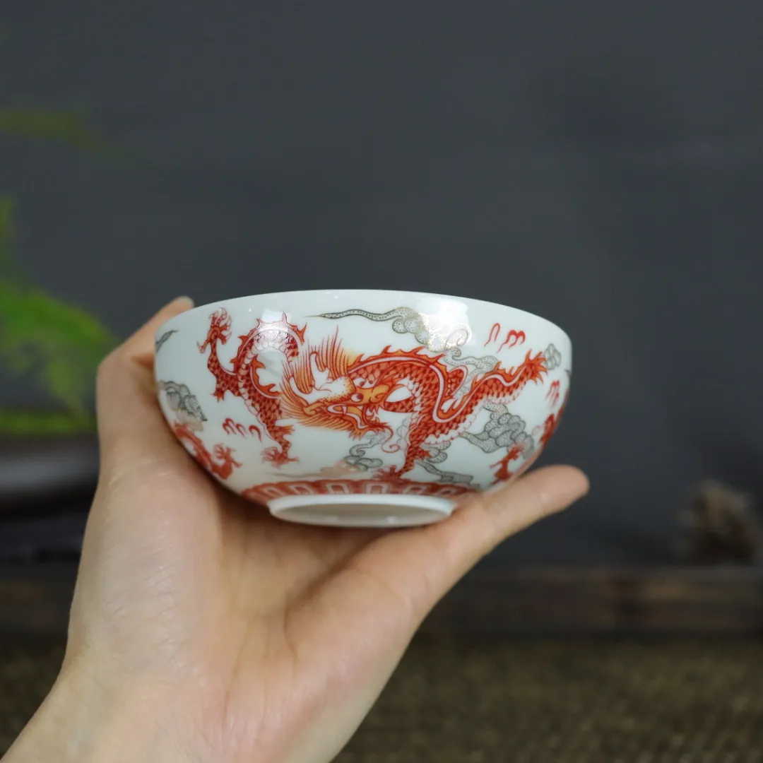 Jingdezhen Vintage Teaware Fan Red Pattern Cup Single Tea Appreciation Pu'er Ceramic Gift
Jingdezhen Vintage Teaware Fan Red Pattern Cup Single Tea Appreciation Pu'er Ceramic Gift