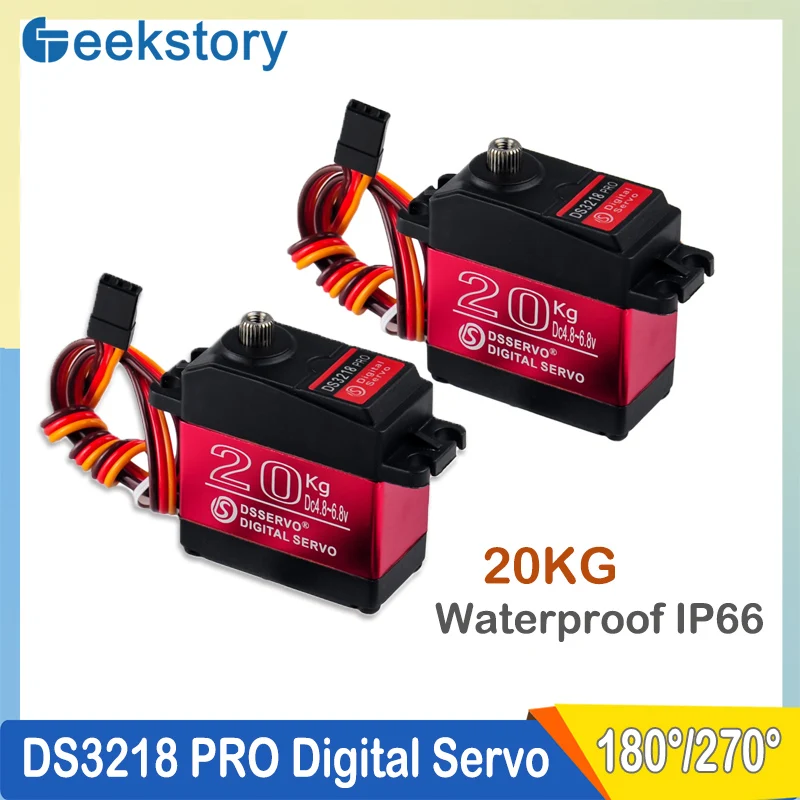 DS3218 Pro Водонепроницаемый цифровой сервопривод 20 кг 180/270 градусов Высокоскоростной сервопривод IP66 с металлической шестерней и сервоприводом 25 т для радиоуправляемого автомобиля 1/8 1/10
DS3218 Pro Водонепроницаемый цифровой сервопривод 20 кг 180/270 градусов Высокоскоростной сервопривод IP66 с металлической шестерней и сервоприводом 25 т для радиоуправляемого автомобиля 1/8 1/10