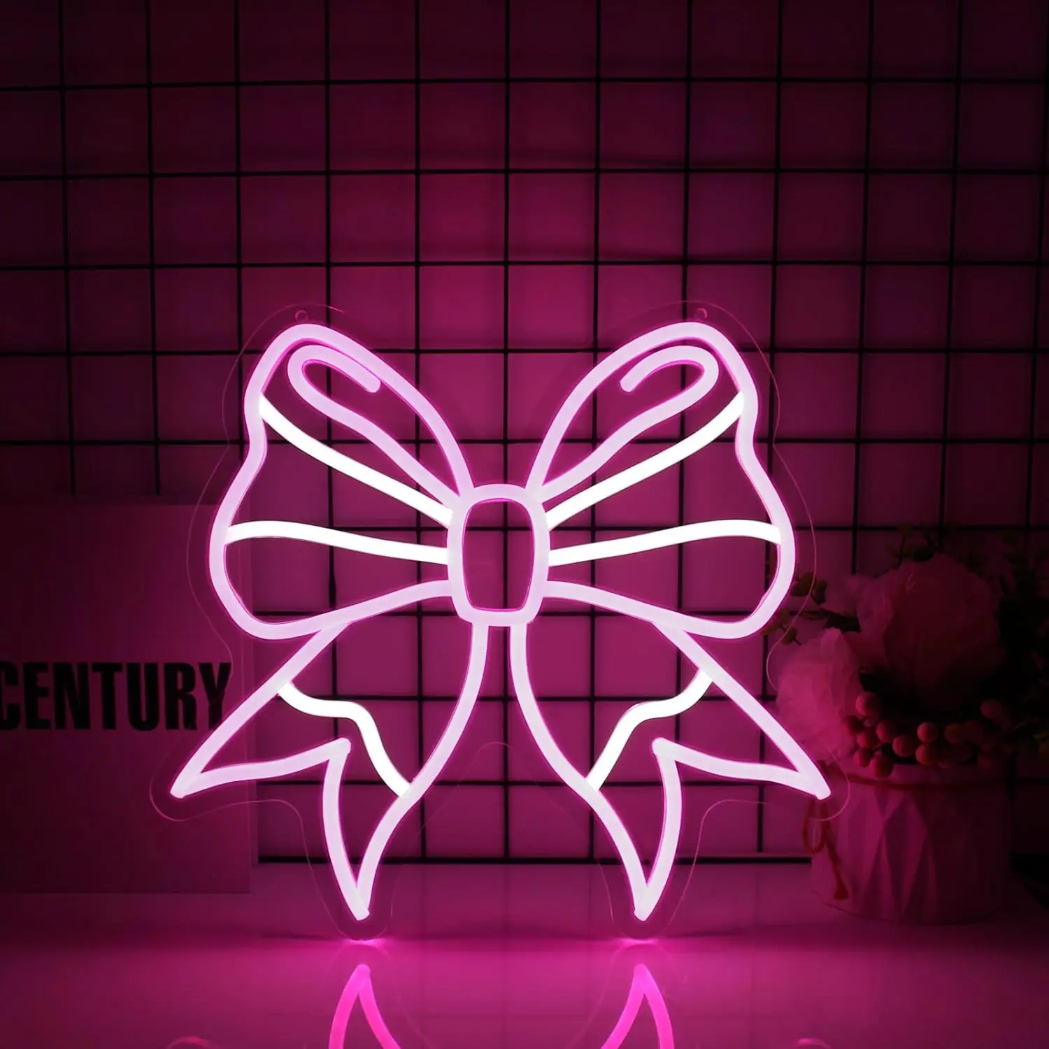 Pink Bow Neon Sign for Bedroom Dimmable Coquette Ribbon Bow Birthday Decor 5/12V USB Power with Dimmable Gifts for Girls Party
Pink Bow Neon Sign for Bedroom Dimmable Coquette Ribbon Bow Birthday Decor 5/12V USB Power with Dimmable Gifts for Girls Party