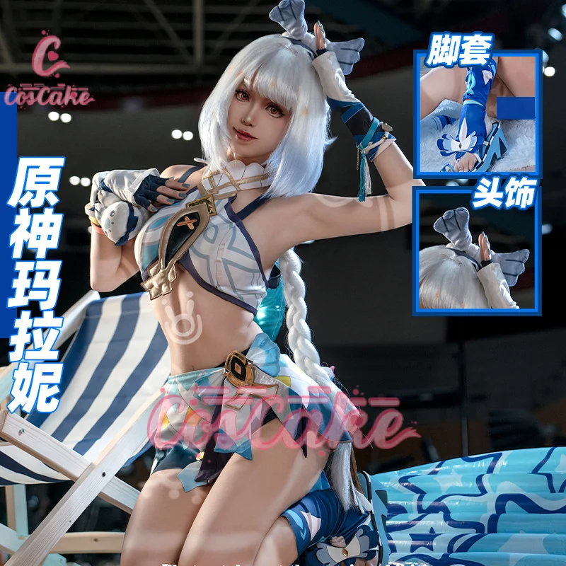 Coscake Genshin Impact Mualani Cosplay Costume Uniform Headwear Doll Meztli Springs Natlan Halloween Party Women Girls Props
Coscake Genshin Impact Mualani Cosplay Costume Uniform Headwear Doll Meztli Springs Natlan Halloween Party Women Girls Props