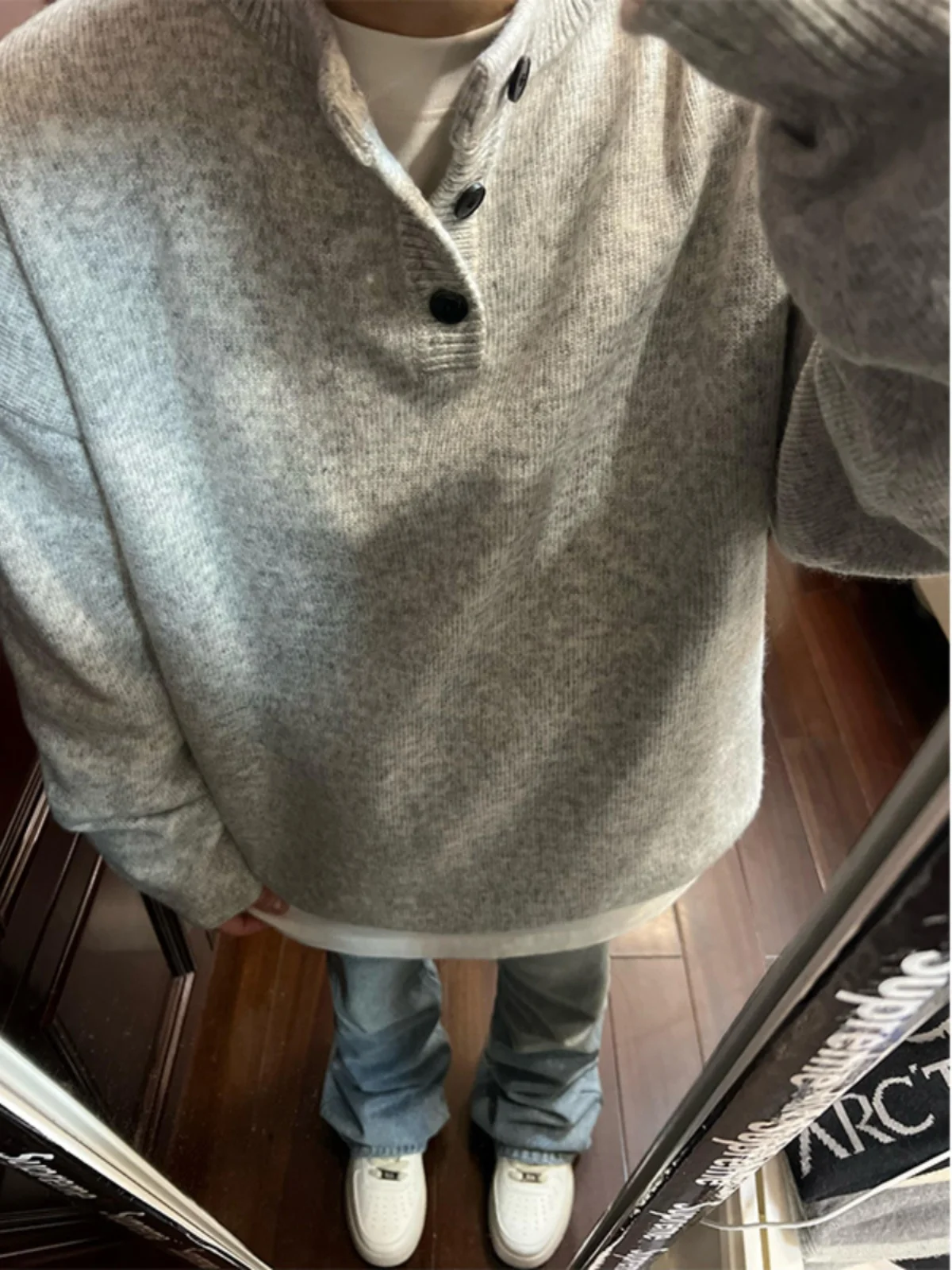 Cleanfit Men's Henry Collar Knitwear American Retro Sle Base Layer irt Lazy Sle Winter Outerwear Casual Loose Fit
Cleanfit Men's Henry Collar Knitwear American Retro Sle Base Layer irt Lazy Sle Winter Outerwear Casual Loose Fit
