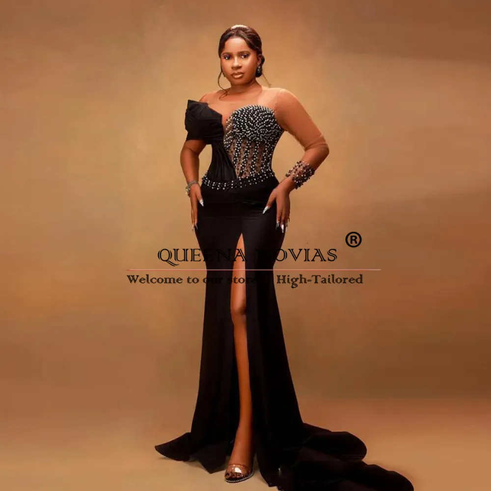 Illusion Mermaid Prom Dresses Side Split O NECK One Shoulder Pleated Evening Formal Party Gowns Customized Robes De Soiree 2025
Illusion Mermaid Prom Dresses Side Split O NECK One Shoulder Pleated Evening Formal Party Gowns Customized Robes De Soiree 2025