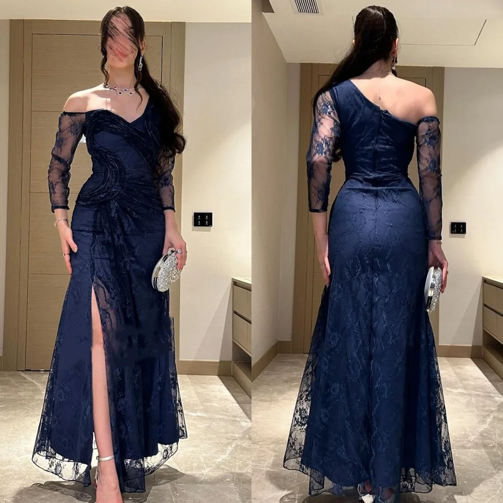 Customized High Quality Intricate Lace Ruched Mermaid One-shoulder Long Dresses Bespoke Occasion Dresses Sizes Available Classic
Customized High Quality Intricate Lace Ruched Mermaid One-shoulder Long Dresses Bespoke Occasion Dresses Sizes Available Classic