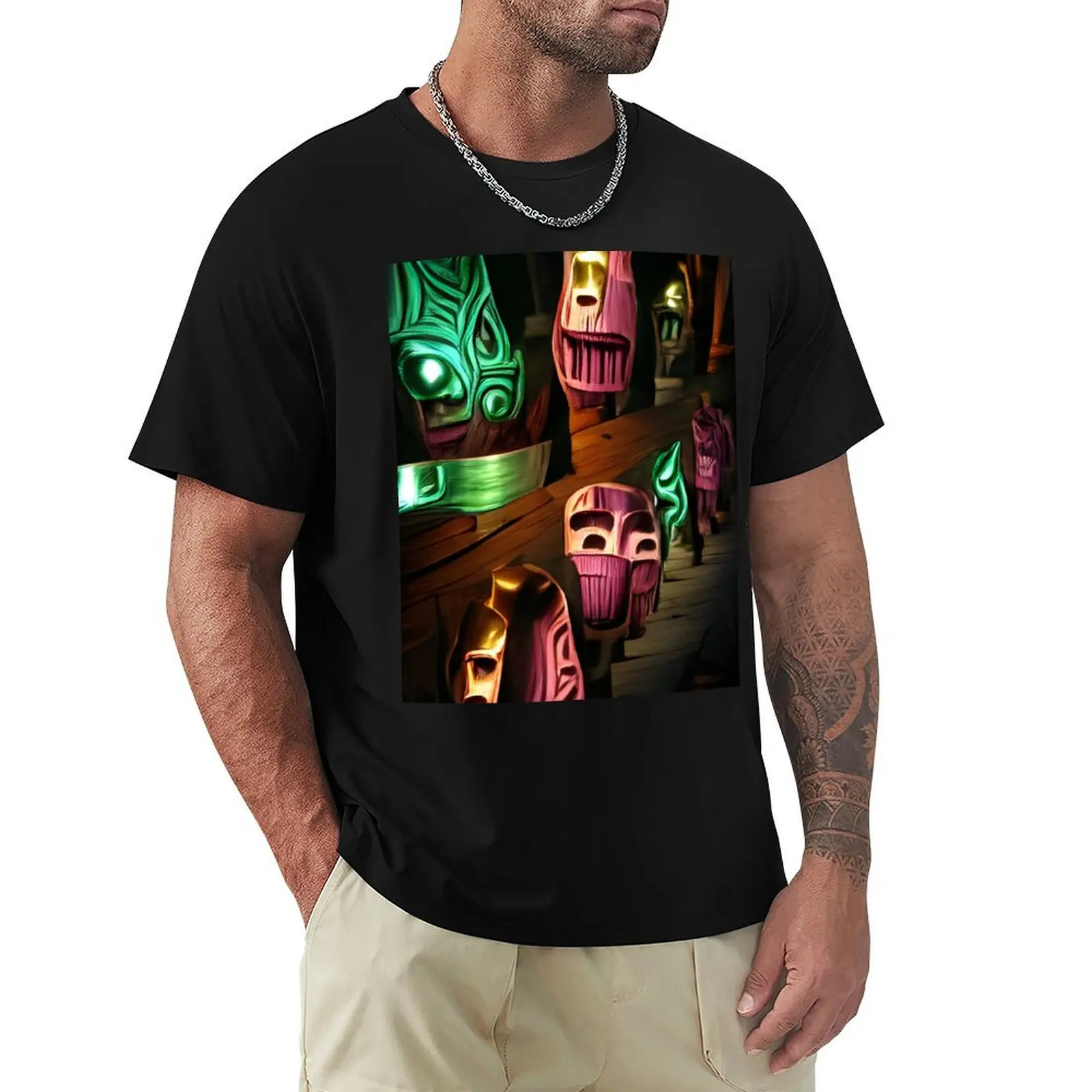 Tiki Statues T-Shirt rapper graphic tees anime t shirts boys whites Men's t-shirt
Tiki Statues T-Shirt rapper graphic tees anime t shirts boys whites Men's t-shirt