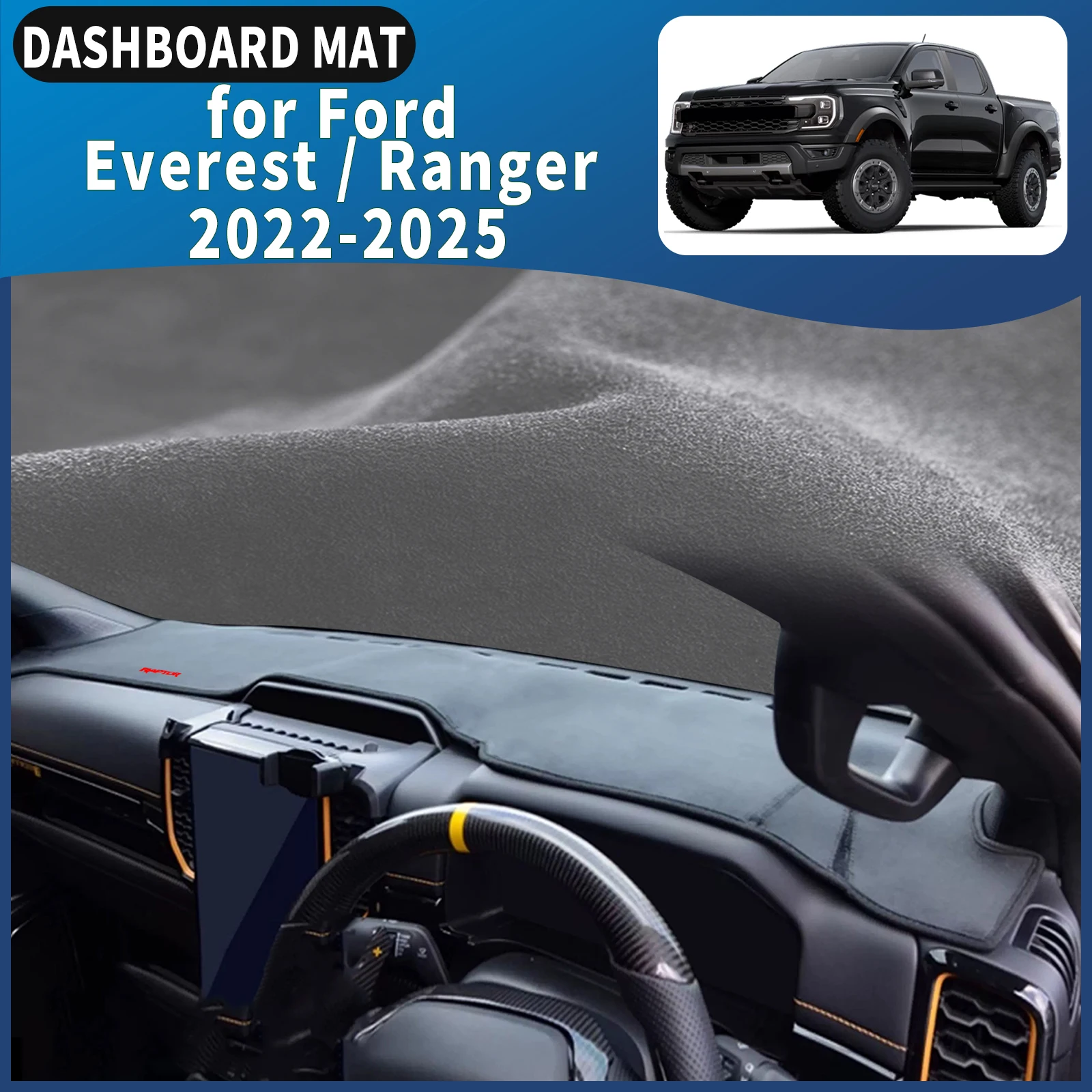 Для Ford Everest Ranger 2022-2026 Wildtrak Raptor T9 Dashmat чехол для приборной панели DashMat солнцезащитный козырек аксессуары защитный ковер
Для Ford Everest Ranger 2022-2026 Wildtrak Raptor T9 Dashmat чехол для приборной панели DashMat солнцезащитный козырек аксессуары защитный ковер