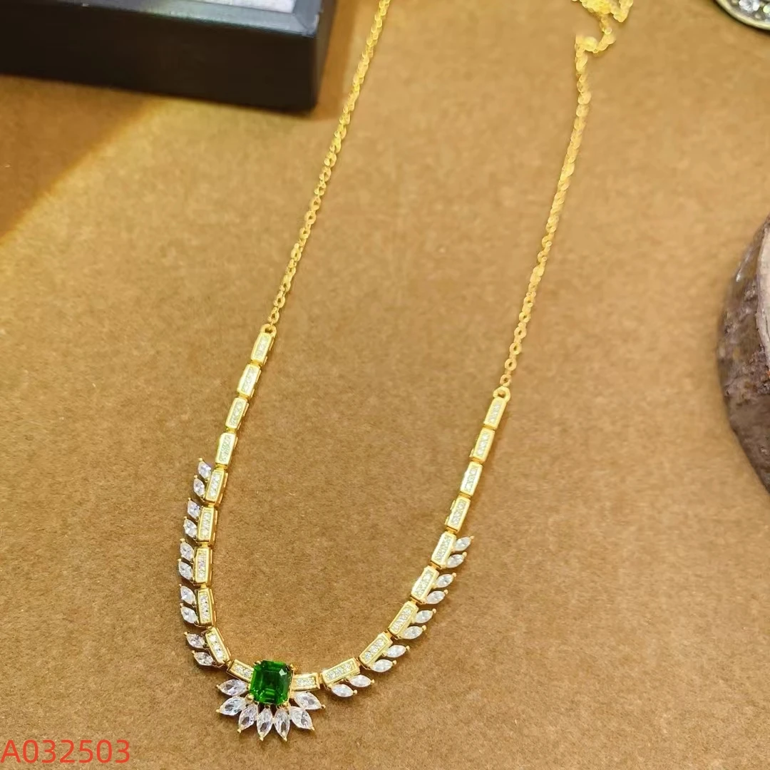 KJJEAXCMY Fine Jewelry Natural Diopside Women's Necklace S925 Pure Silver Exquisite Inlaid High Clarity Gems Support Testing
KJJEAXCMY Fine Jewelry Natural Diopside Women's Necklace S925 Pure Silver Exquisite Inlaid High Clarity Gems Support Testing
