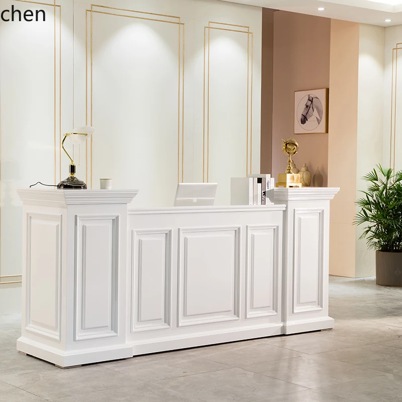 ZML solid wood bar company beauty salon health center front desk reception counter bar checkout page
ZML solid wood bar company beauty salon health center front desk reception counter bar checkout page