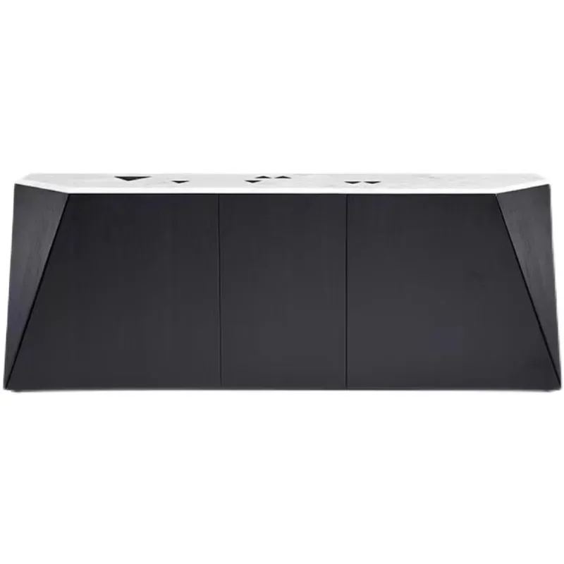 Italian side cabinet Hotel front desk storage display cabinet Special-shaped black oak
Italian side cabinet Hotel front desk storage display cabinet Special-shaped black oak