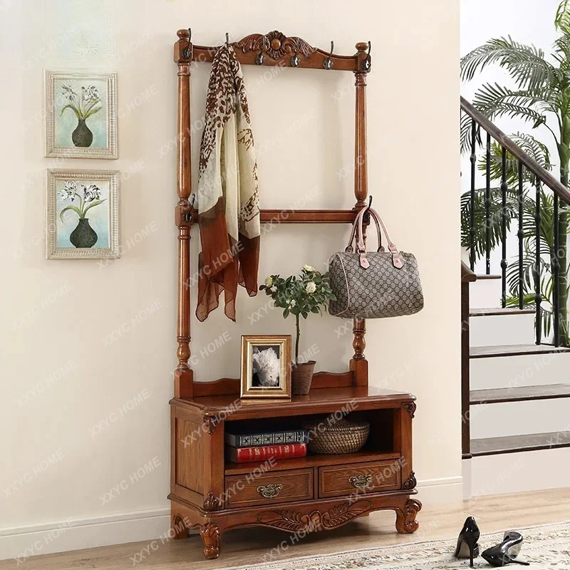 SL12 solid wood hanger floor-to-ceiling coat rack foyer shoe change stool hanger
SL12 solid wood hanger floor-to-ceiling coat rack foyer shoe change stool hanger