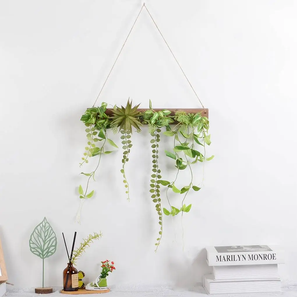 Nordic Artificial Hanging Plants with Wood Board Indoor Outdoor Home Room Garden Decor Wall Decor Green Plants Succulent
Nordic Artificial Hanging Plants with Wood Board Indoor Outdoor Home Room Garden Decor Wall Decor Green Plants Succulent