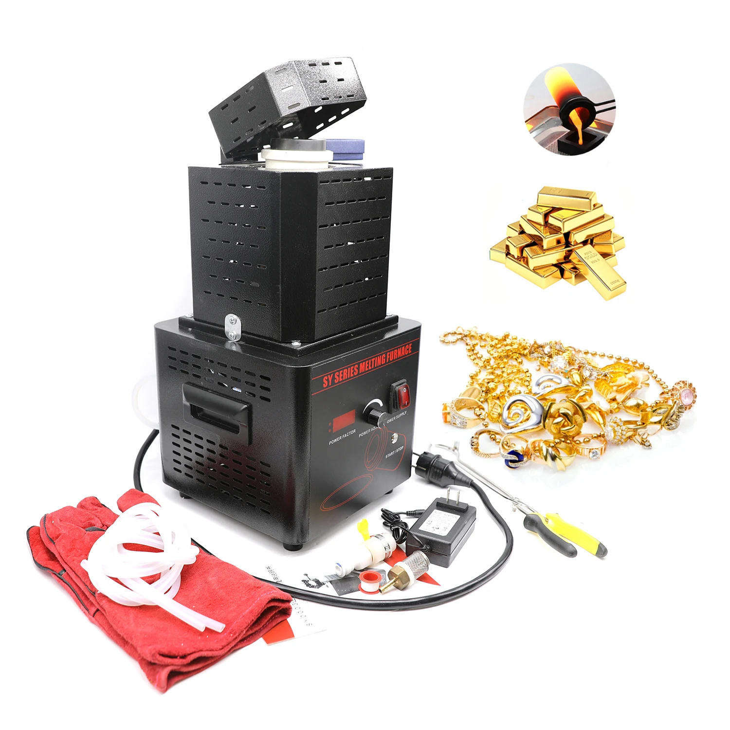 5KW 1600 Degree Jewelry Machine Silver Melting Machine Electrical Melting Furnace Mini Induction Melting Furnace Gold Smelting
5KW 1600 Degree Jewelry Machine Silver Melting Machine Electrical Melting Furnace Mini Induction Melting Furnace Gold Smelting