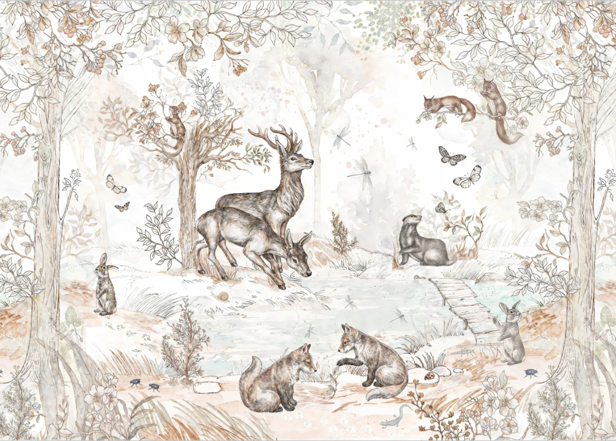 Индивидуальные фотообои, детские обои с животными в лесу, мультяшный лес, обои с изображением животных и растений тропического леса.
Индивидуальные фотообои, детские обои с животными в лесу, мультяшный лес, обои с изображением животных и растений тропического леса.