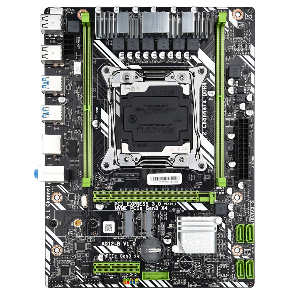 X99-D4 Motherboard 4 SATA3.0 Gigabit Network Card Desktops MainBoard PCI-E 16X Graphic Card Slot 8-pin 24-pin Power Interface
X99-D4 Motherboard 4 SATA3.0 Gigabit Network Card Desktops MainBoard PCI-E 16X Graphic Card Slot 8-pin 24-pin Power Interface
